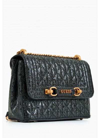 Γυναικείες Τσάντες Aveta.Con Μαύρο ECOleather Guess
