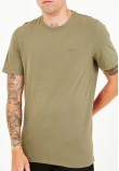 Men T-Shirts Basic.Pima Olive Cotton Guess