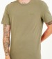 Men T-Shirts Basic.Pima Olive Cotton Guess