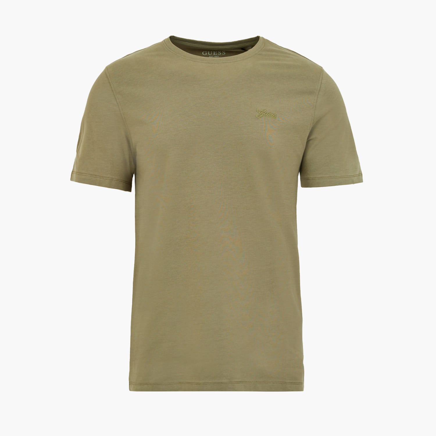 Ανδρικές Μπλούζες Basic.Pima Λαδί Βαμβάκι Guess