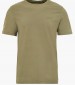 Men T-Shirts Basic.Pima Olive Cotton Guess