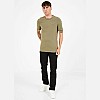 Ανδρικές Μπλούζες Basic.Pima Λαδί Βαμβάκι Guess