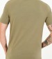 Men T-Shirts Basic.Pima Olive Cotton Guess