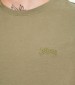 Men T-Shirts Basic.Pima Olive Cotton Guess