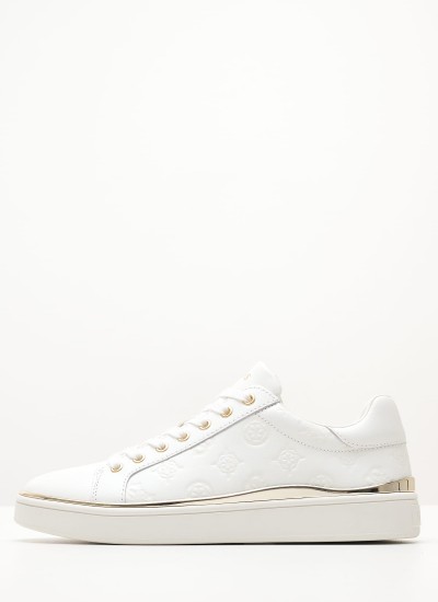 Γυναικεία Μποτάκια Oakess Μπεζ Δέρμα Guess