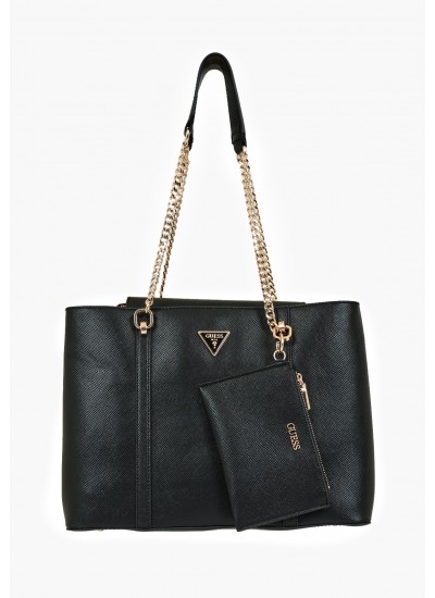 Γυναικείες Τσάντες Mildred.Mini Μαύρο ECOleather Guess