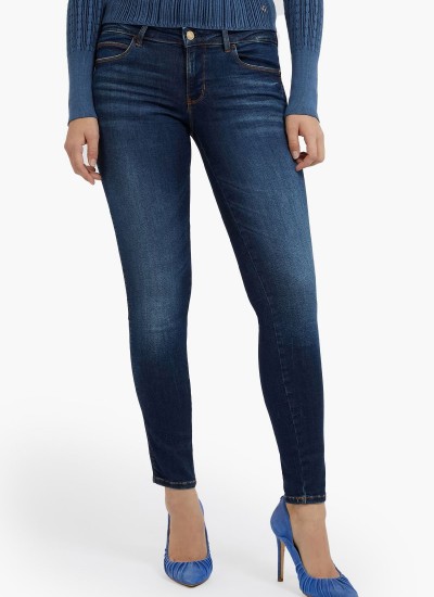 Γυναικεία Παντελόνια Dua Μπλε Βαμβάκι Pepe Jeans