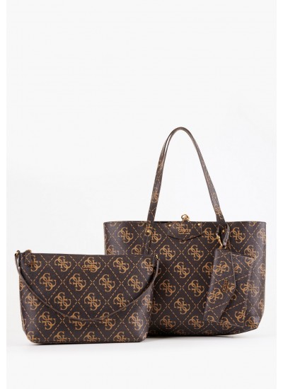 Γυναικείες Τσάντες Mildred.Mini Μαύρο ECOleather Guess