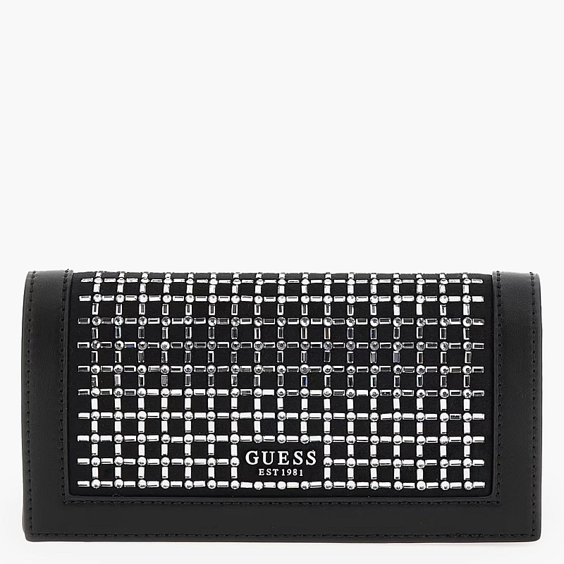 Γυναικείες Τσάντες Gilded.Clutch Μαύρο ECOleather Guess