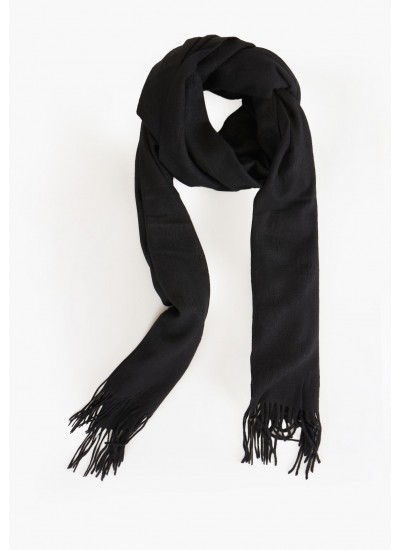 Women Scarves James.Scarf Black Polyester Guess