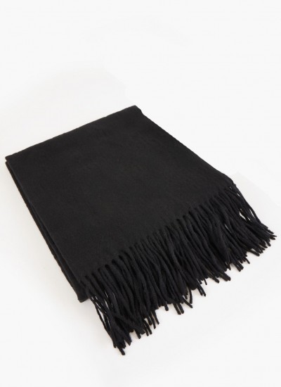 Women Scarves Reverso.Scarf Black Viscose Calvin Klein