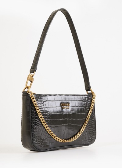 Γυναικείες Τσάντες Izzy.Hobo2 Καφέ ECOleather Guess