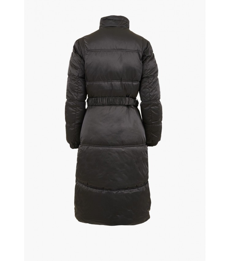 Women Coats - Jackets Lucia.Long Black Polyester Guess