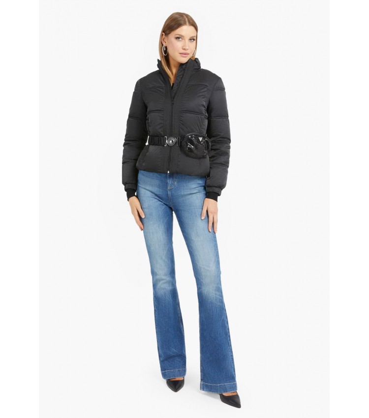 Women Coats - Jackets Lucia.Short Black Polyester Guess