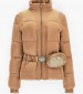 Women Coats - Jackets Lucia.Short Brown Polyester Guess