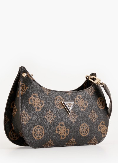 Γυναικείες Τσάντες Izzy.Hobo2 Καφέ ECOleather Guess