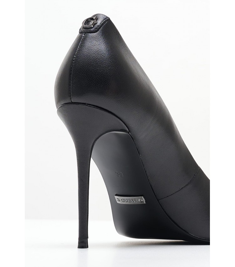 Γυναικείες Γόβες & Peeptoes Χαμηλές Sabalia Μαύρο Δέρμα Guess Γυναικείες Γόβες & Peeptoes Χαμηλές Sabalia Μαύρο Δέρμα Guess