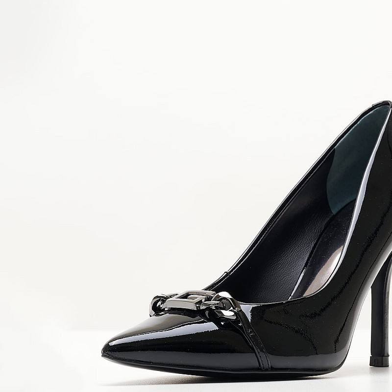 Women Pumps & Peeptoes High Scale.2 Black Patent Leather Guess