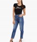 Women T-Shirts - Tops Script23 Black Cotton Guess