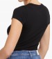 Women T-Shirts - Tops Script23 Black Cotton Guess