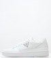 Men Casual Shoes Silea White Leather Guess