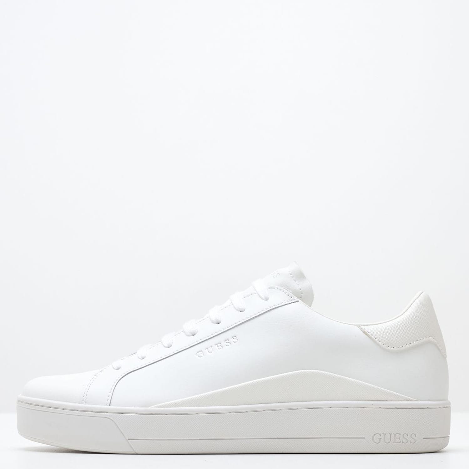 Ανδρικά Παπούτσια Casual Udine Άσπρο Δέρμα Guess