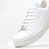 Men Casual Shoes Udine White Leather Guess Men Casual Shoes Udine White Leather Guess