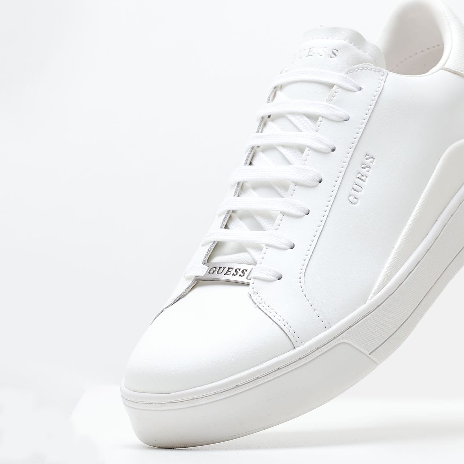 Ανδρικά Παπούτσια Casual Udine Άσπρο Δέρμα Guess