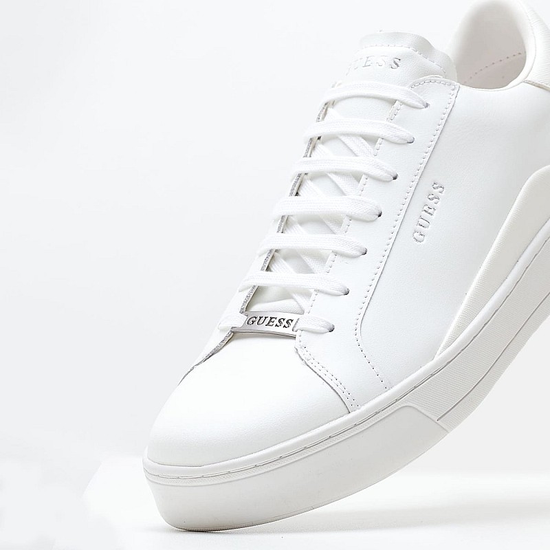 Ανδρικά Παπούτσια Casual Udine Άσπρο Δέρμα Guess