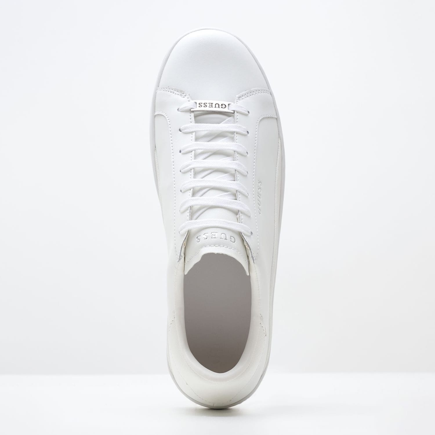 Men Casual Shoes Udine White Leather Guess Men Casual Shoes Udine White Leather Guess