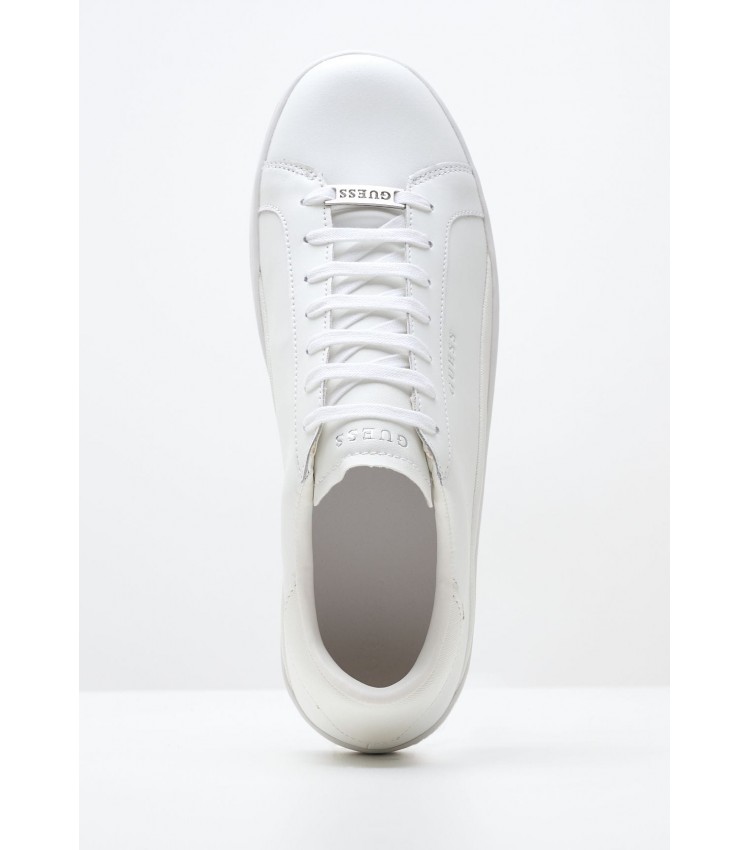 Men Casual Shoes Udine White Leather Guess