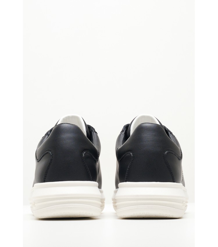 Men Casual Shoes Vibo.24 Black Leather Guess