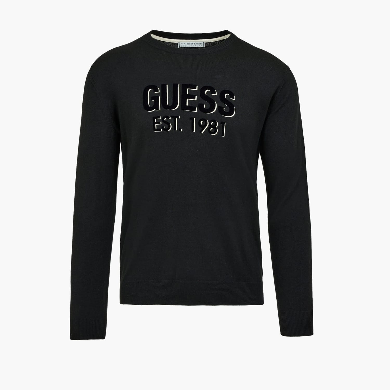 Ανδρικές Μπλούζες Virgil Μαύρο Πολυεστέρα Guess