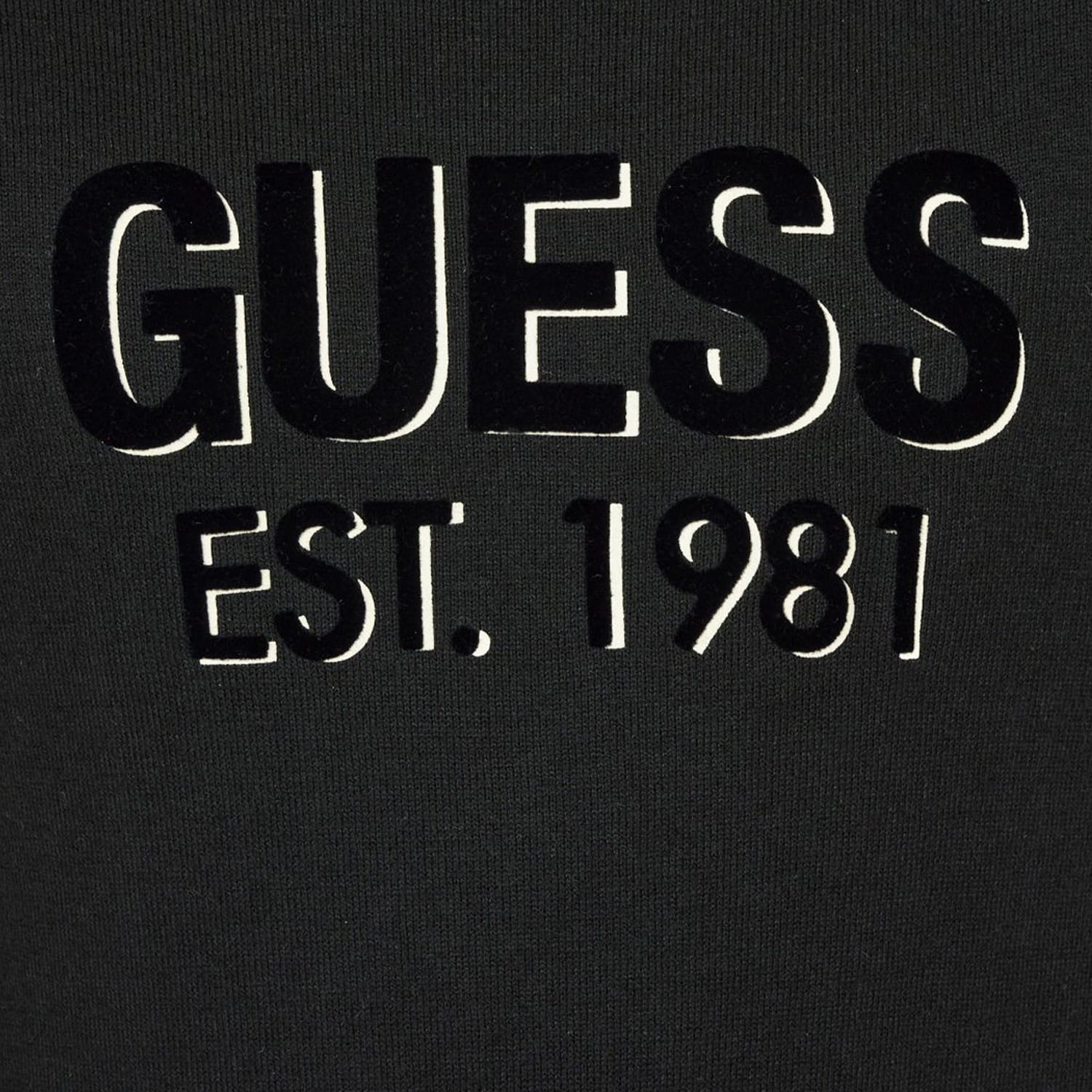 Ανδρικές Μπλούζες Virgil Μαύρο Πολυεστέρα Guess