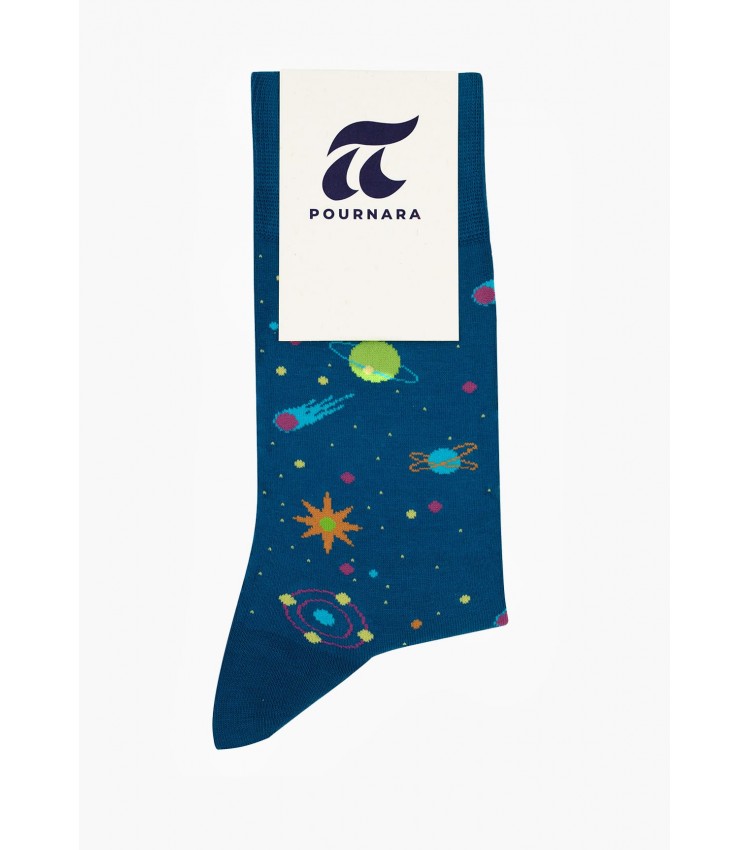 Men Socks 2010 Blue Cotton Pournara