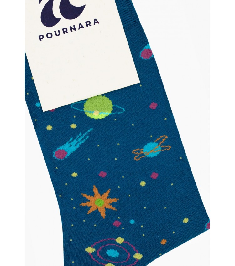 Men Socks 2010 Blue Cotton Pournara