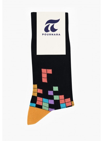 Men Socks 2013 Black Cotton Pournara