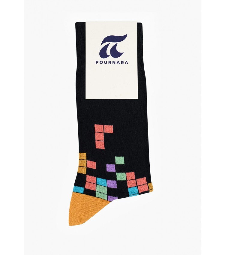 Men Socks 2013 Black Cotton Pournara