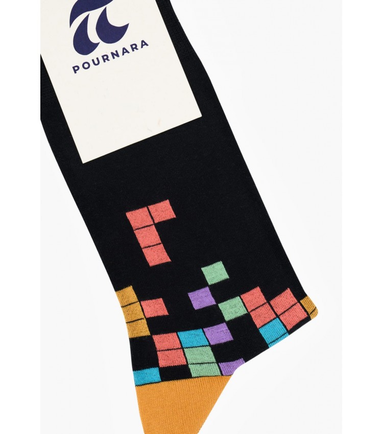 Men Socks 2013 Black Cotton Pournara