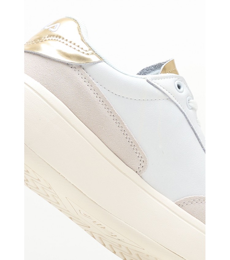Γυναικεία Παπούτσια Casual Premium.F Άσπρο Δέρμα Fila