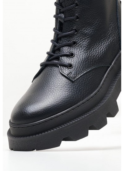 Men Boots Bas Black Leather Steve Madden