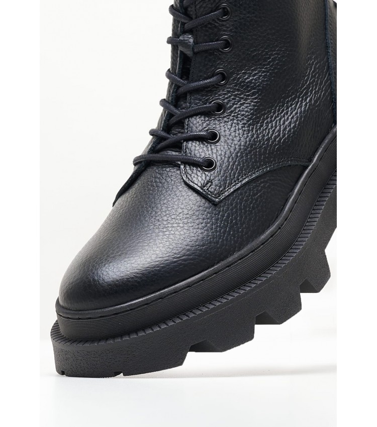 Men Boots Bas Black Leather Steve Madden