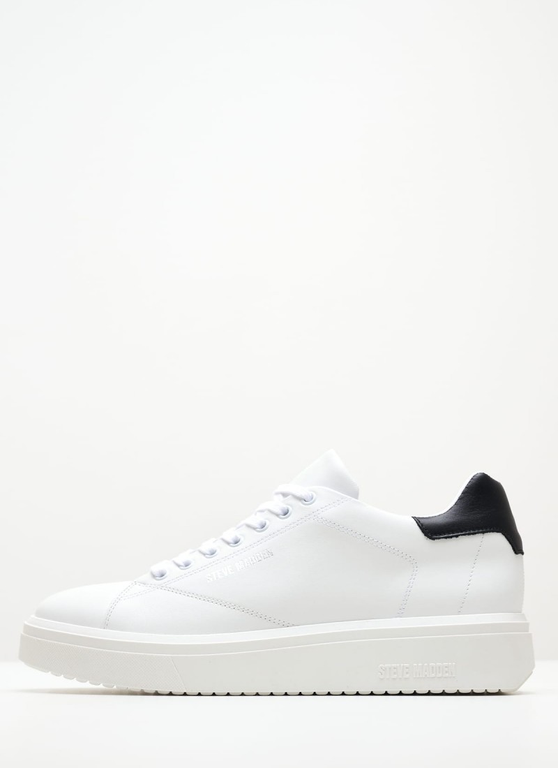 Steve madden greece white leather sale