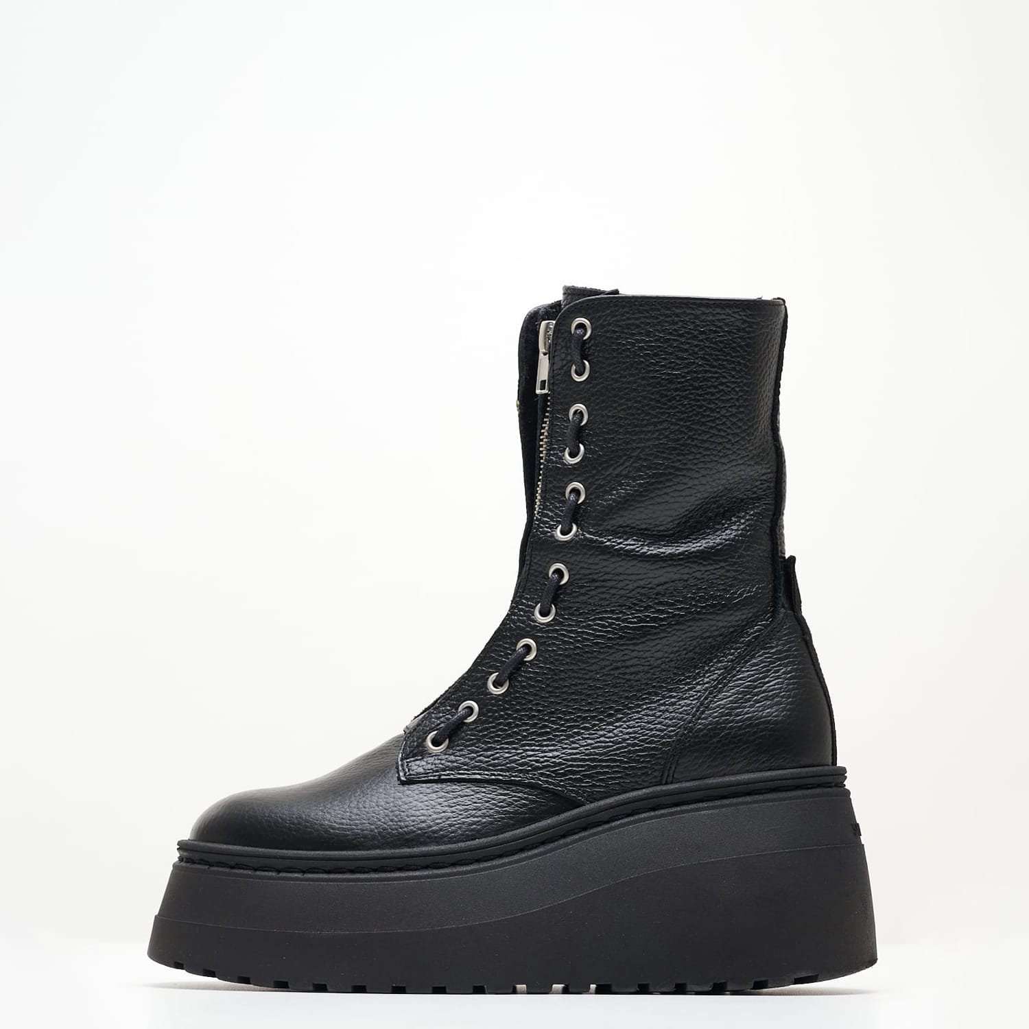 Γυναικεία Μποτάκια Pearl Μαύρο Δέρμα Steve Madden