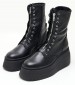 Women Boots Pearl Black Leather Steve Madden