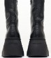 Women Boots Pearl Black Leather Steve Madden