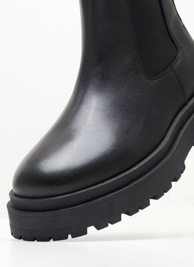 Men Boots Philippe Black Leather Steve Madden