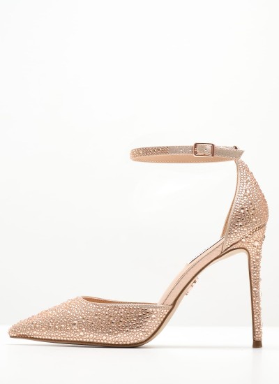Γυναικείες Γόβες & Peeptoes Ψηλές TATIANA3 Χρυσό ECOleather Nine West