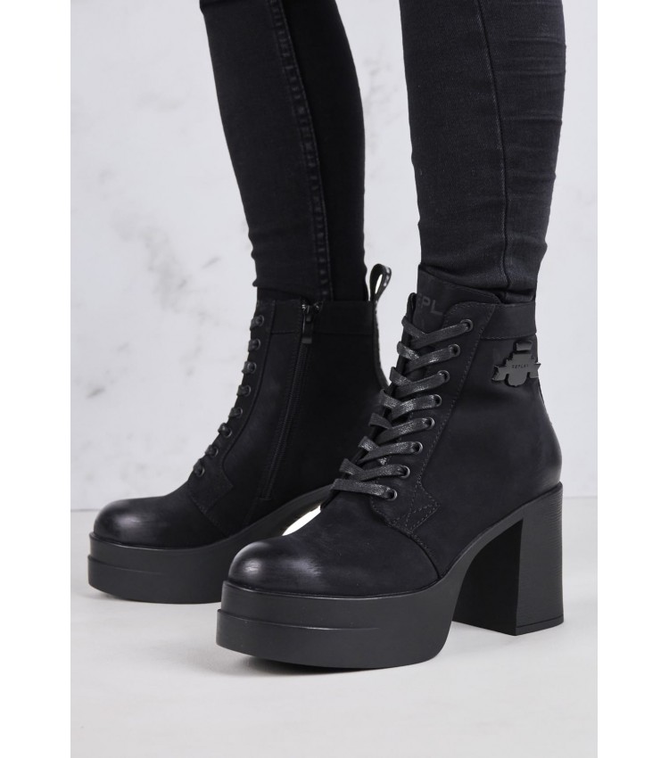 Women Boots Angela.Shield Black ECOleather Replay