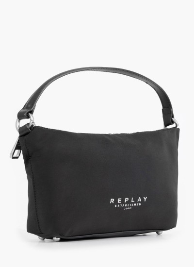 Γυναικείες Τσάντες FW3492 Μαύρο Ύφασμα Replay